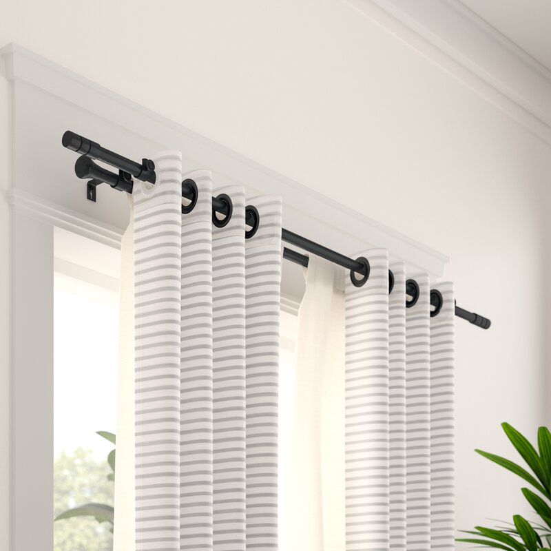 Chesson Double Curtain Rod and Hardware Set & Reviews AllModern